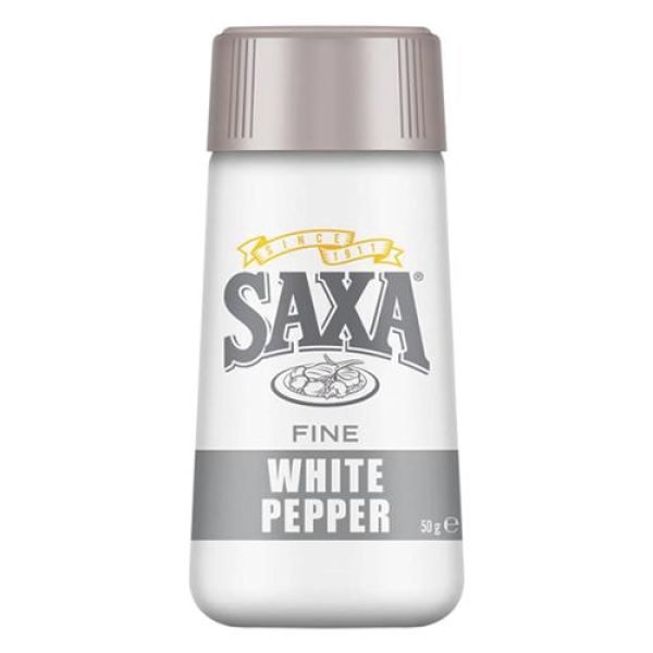 Saxa White Pepper 50g