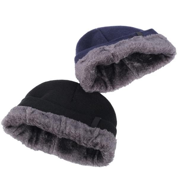Beanie Adults Heat Control Thermal Lined Ribbed Cuff Black, Navy & Grey