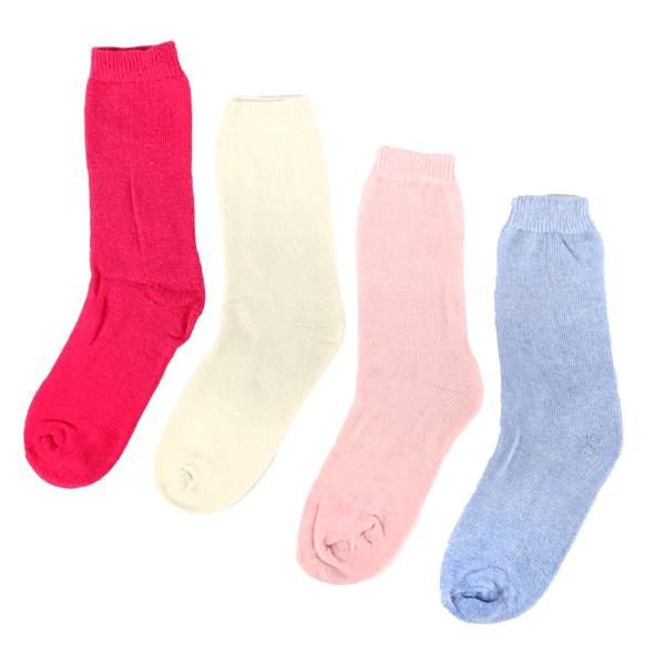 Socks Womens Heat Control Brushed Lining Crew Cut 3pk 3 Assorted Colours