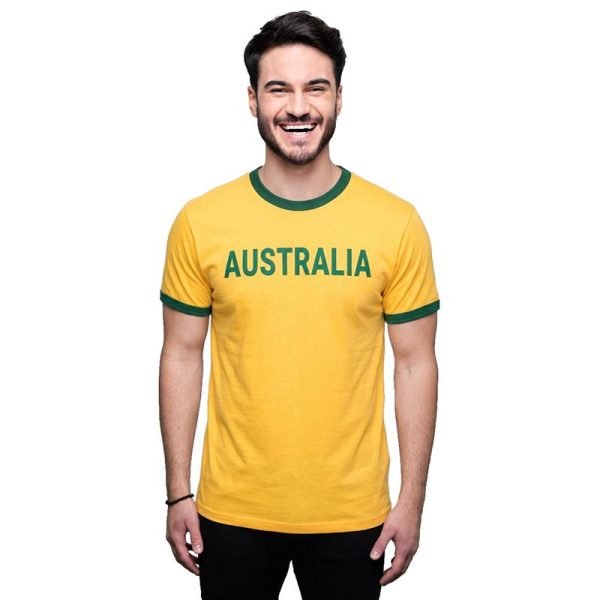 Australia Shirt Green & Yellow Adults Sizes: S, M, L & XL