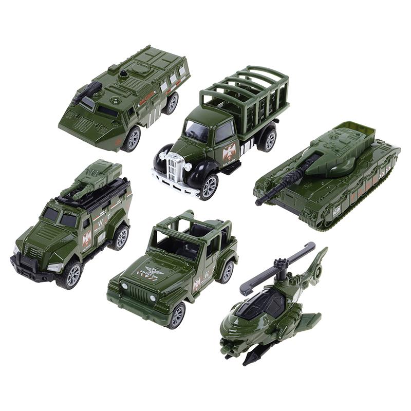 Die Cast Pull Back Military Troops Vehicles- 6 Assorted Designs - Image 2