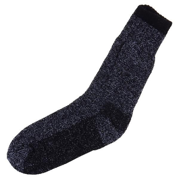 Socks Mens Heat Control Thermal Crew Cut Black