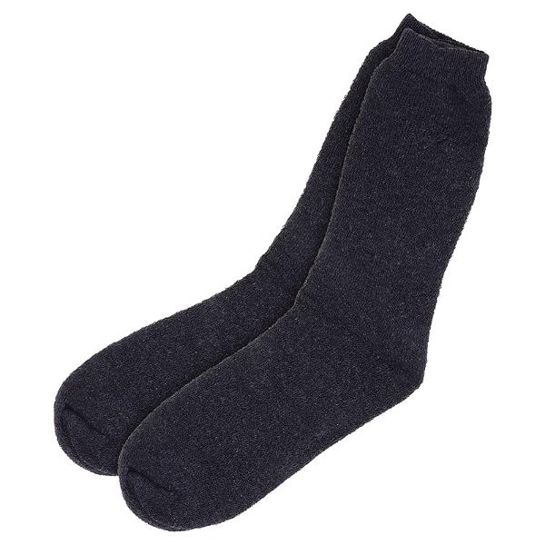 Socks Mens Workwear Thermal Crew Cut 3pk Black, Grey, Navy & Brown - Image 3
