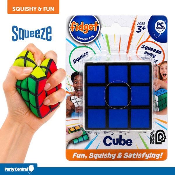 Fidget Squishy Squeeze Me Cube 5cm - Foam