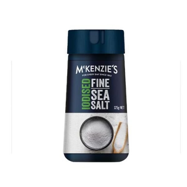McKenzie's Iodised Fine Sea Salt 125g