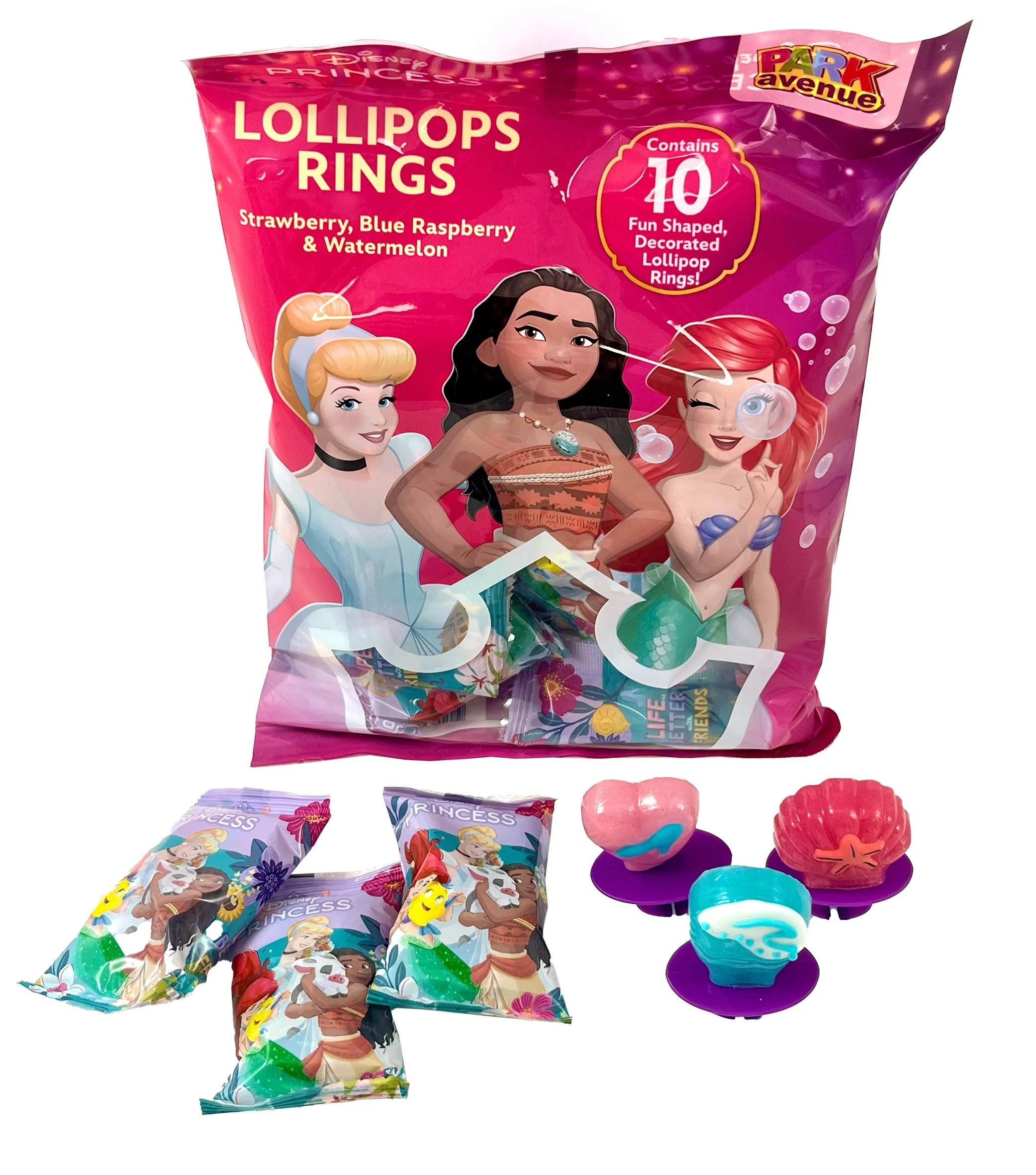 Princess 10PK Lollipop Rings 100g