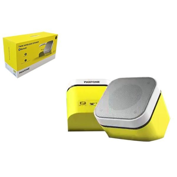 Pantone Twin Wireless Speaker - Yellow