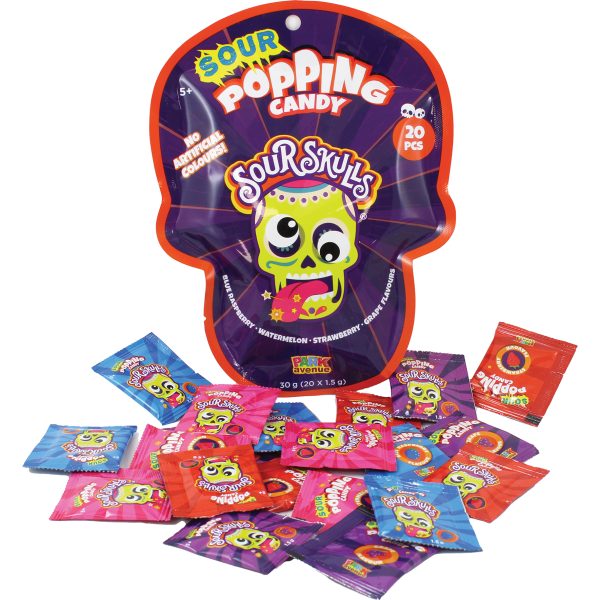 Sour Skulls Popping Candy 30g