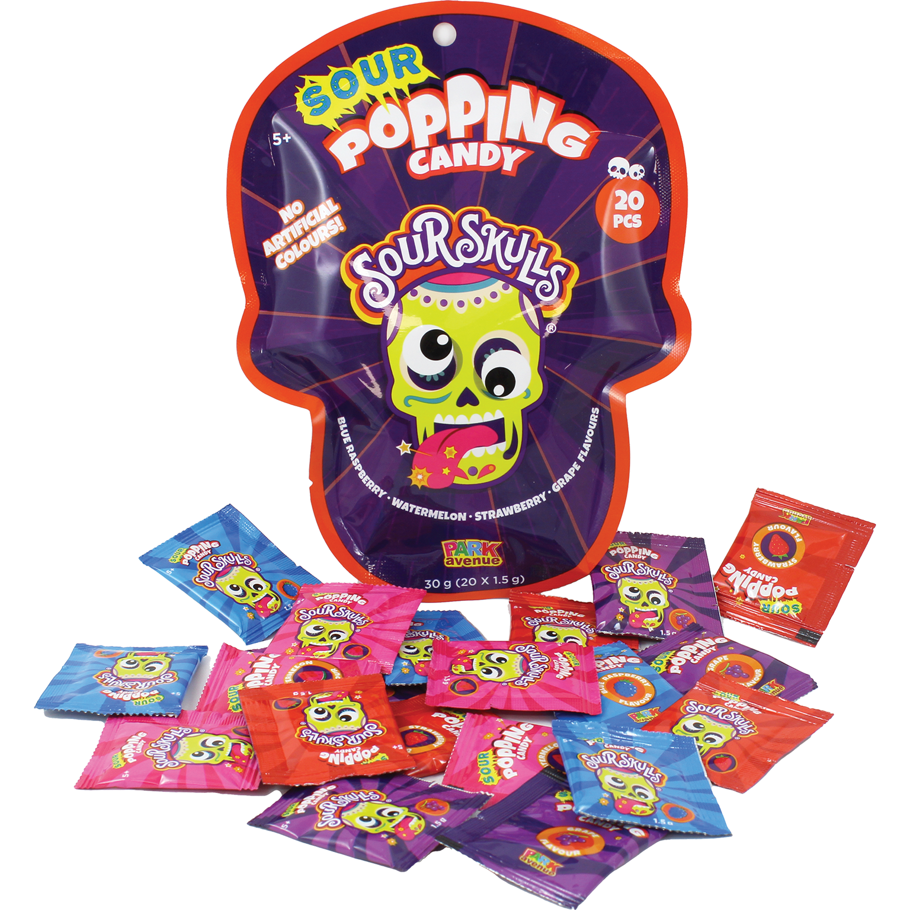 Sour Skulls Popping Candy 30g