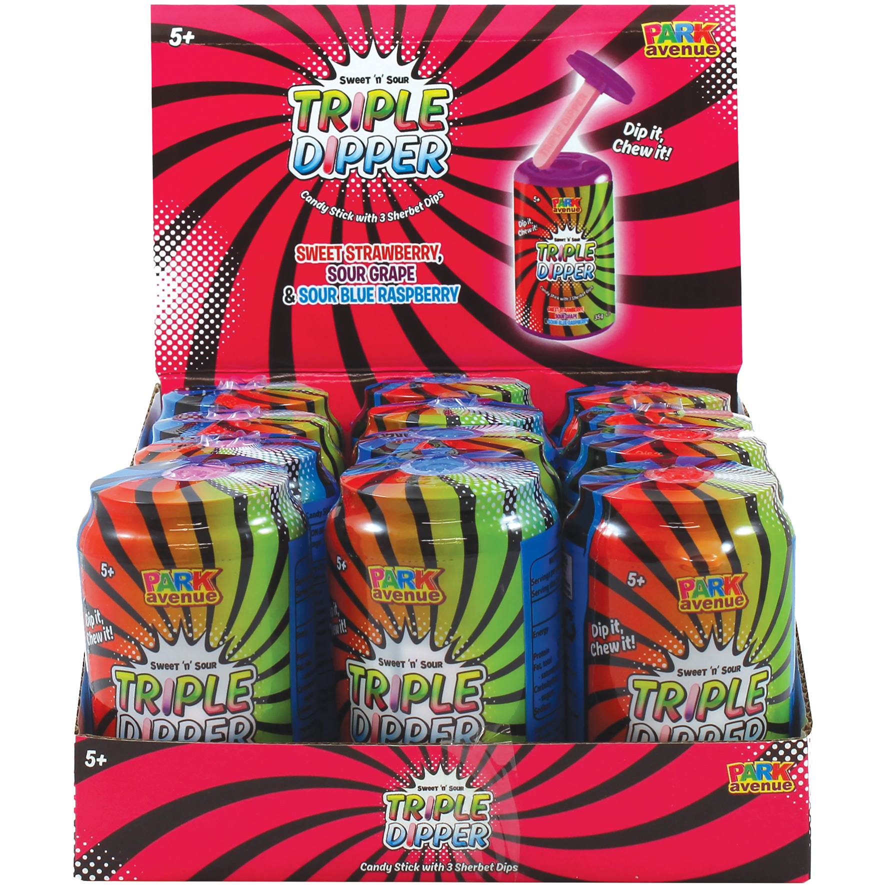 Sweet N Sour Tripple Dipper Candy Stick 35g