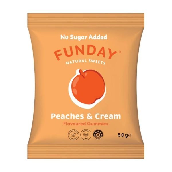 Funday Peaches & Cream Gummies 50g