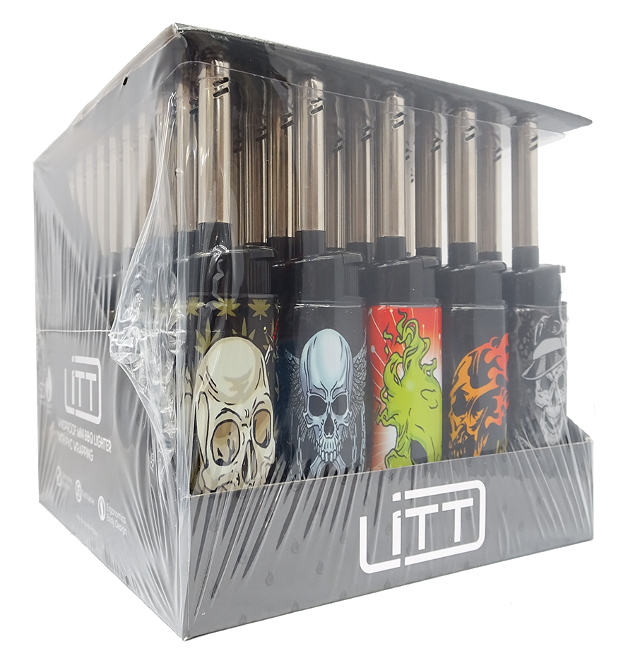 LITT Mini BBQ Jet Lighter - Skulls