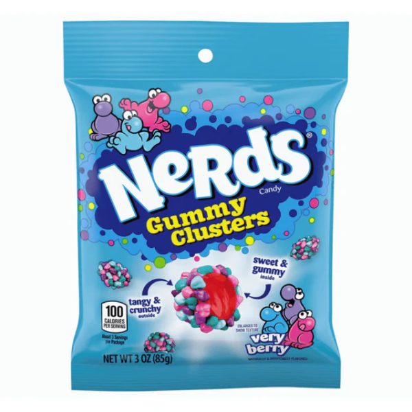 Nerds Gummy Clusters Very Berry Peg Bag 85g