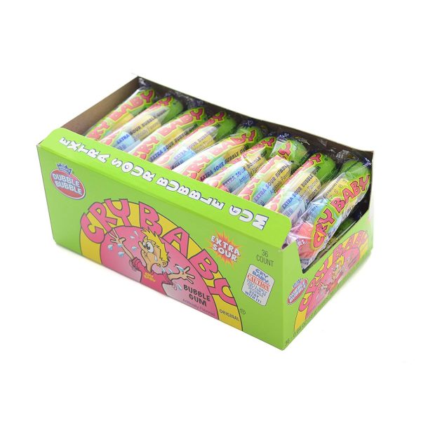 Dubble Bubble Cry Baby Extra Sour Gumball 4-Ball Tube 18g