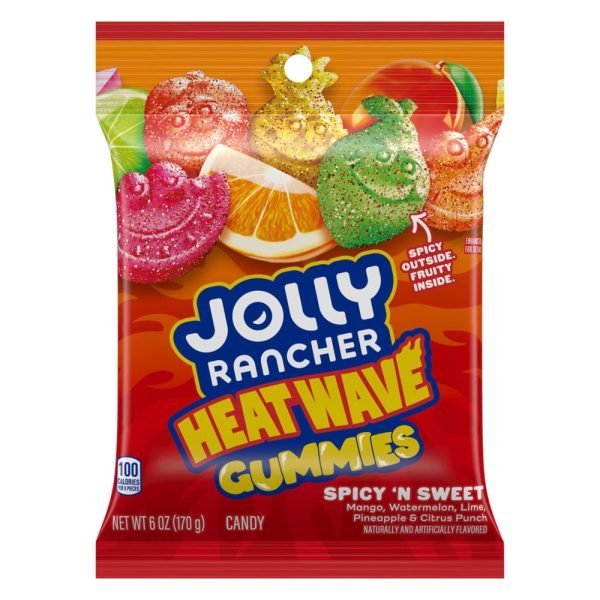 JOLLY RANCHER Gummies Peg Heat Wave Spicy 'n Sweet 170g