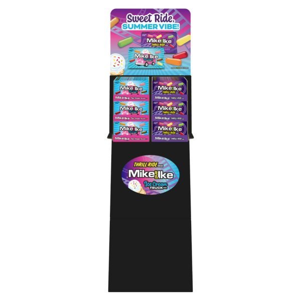 Mike & Ike Thrill Ride & Ice Cream Mix 120g Floor Stand