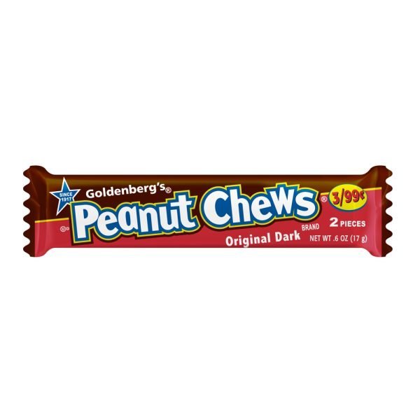 Goldenberg's Peanut Chews Original Dark Chocolate Bar 17g