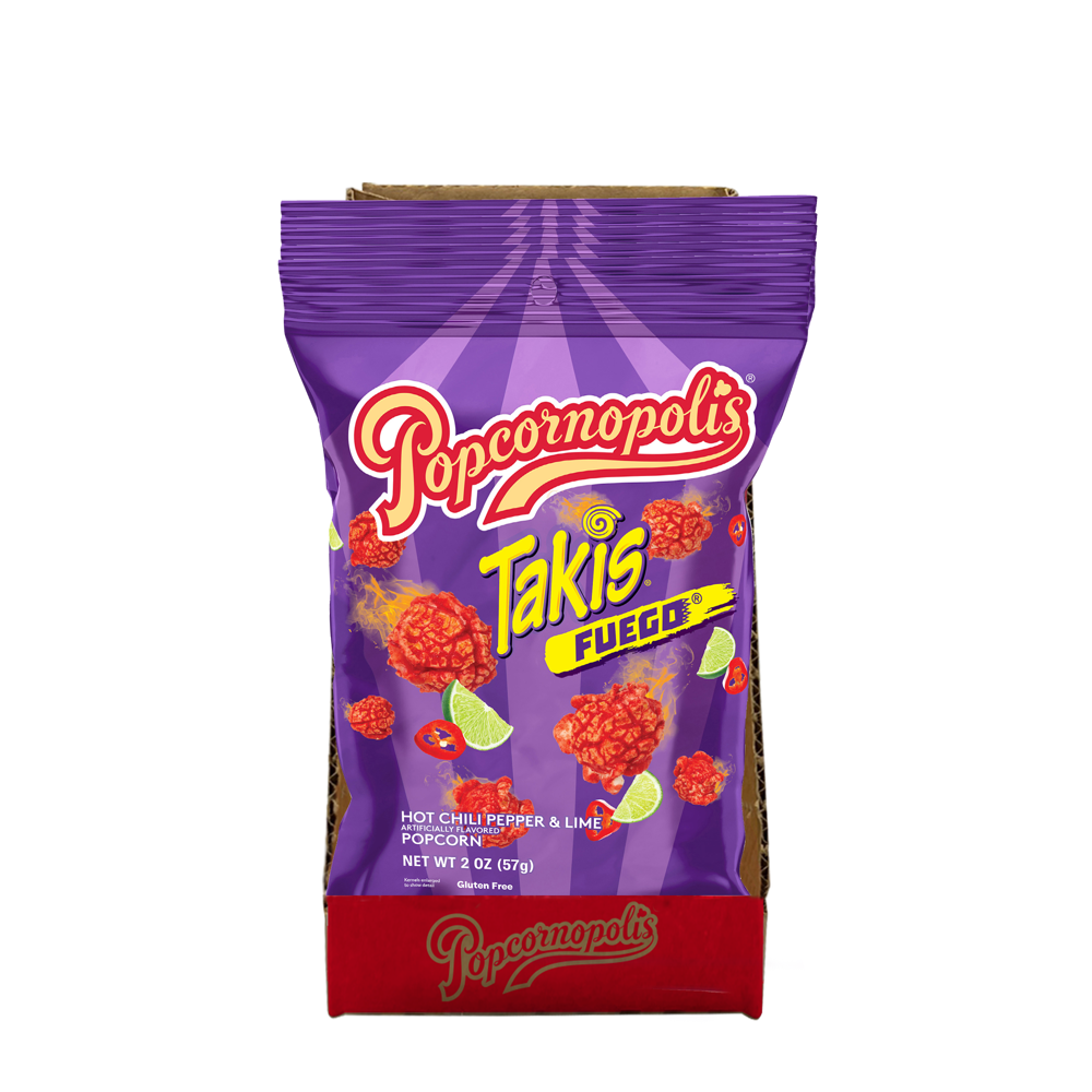 Popcornopolis Takis Fuego(Hot Chili Pepper&Lime) Popcorn 57g
