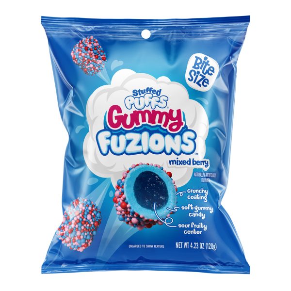 Stuffed Puffs Gummy Fuzions Mixed Berry 120g