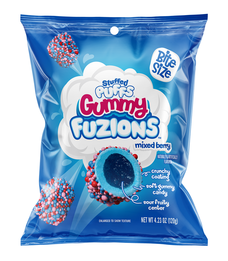Stuffed Puffs Gummy Fuzions Mixed Berry 120g