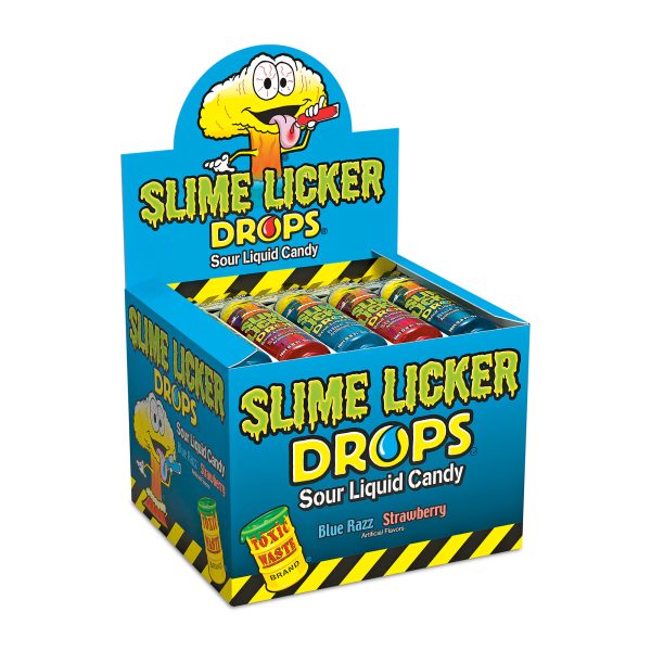 Toxic Waste Slime Licker Drops Blue Razz & Straw 23g