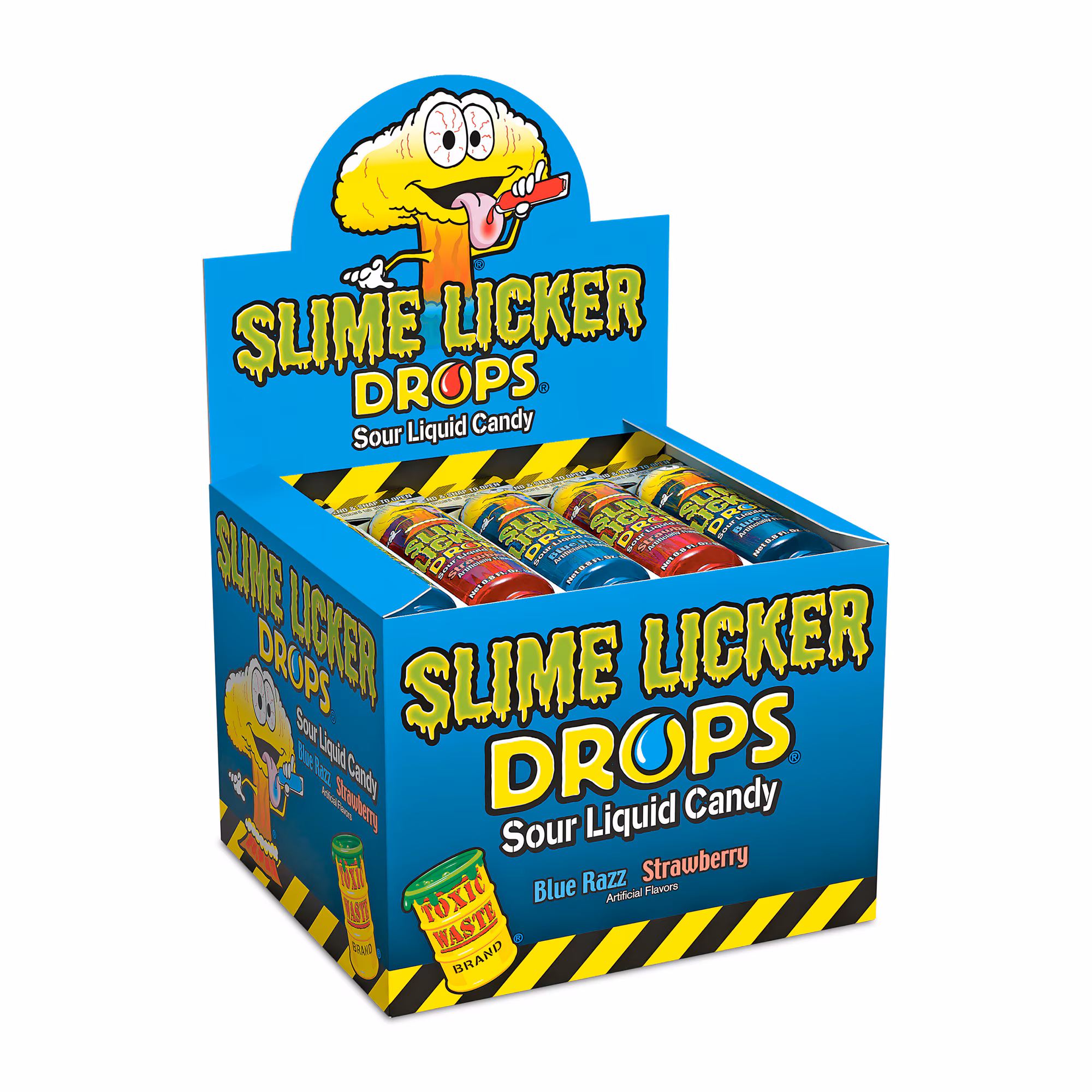 Toxic Waste Slime Licker Drops Blue Razz & Straw 23g - Image 2