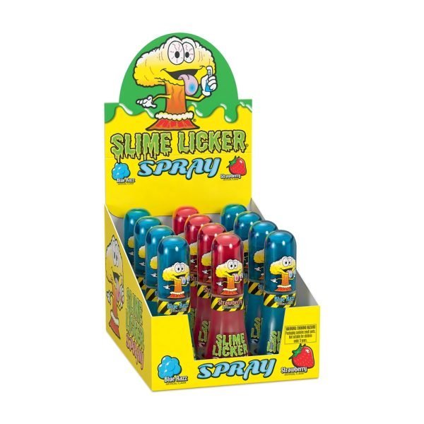 Toxic Waste Slime Licker Spray Liquid Candy Blue Razz and Strawberry 27g