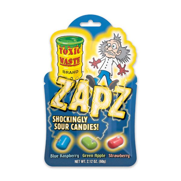 Toxic Waste Zapz Assorted Sour Candies 60g