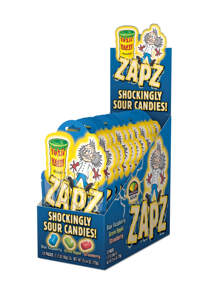 Toxic Waste Zapz Assorted Sour Candies 60g