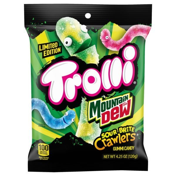 Trolli Peg Bag Sour Mountain Dew Crawlers 120g