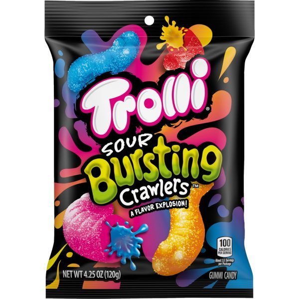 Trolli Peg Bag Sour Bursting Crawlers 120g