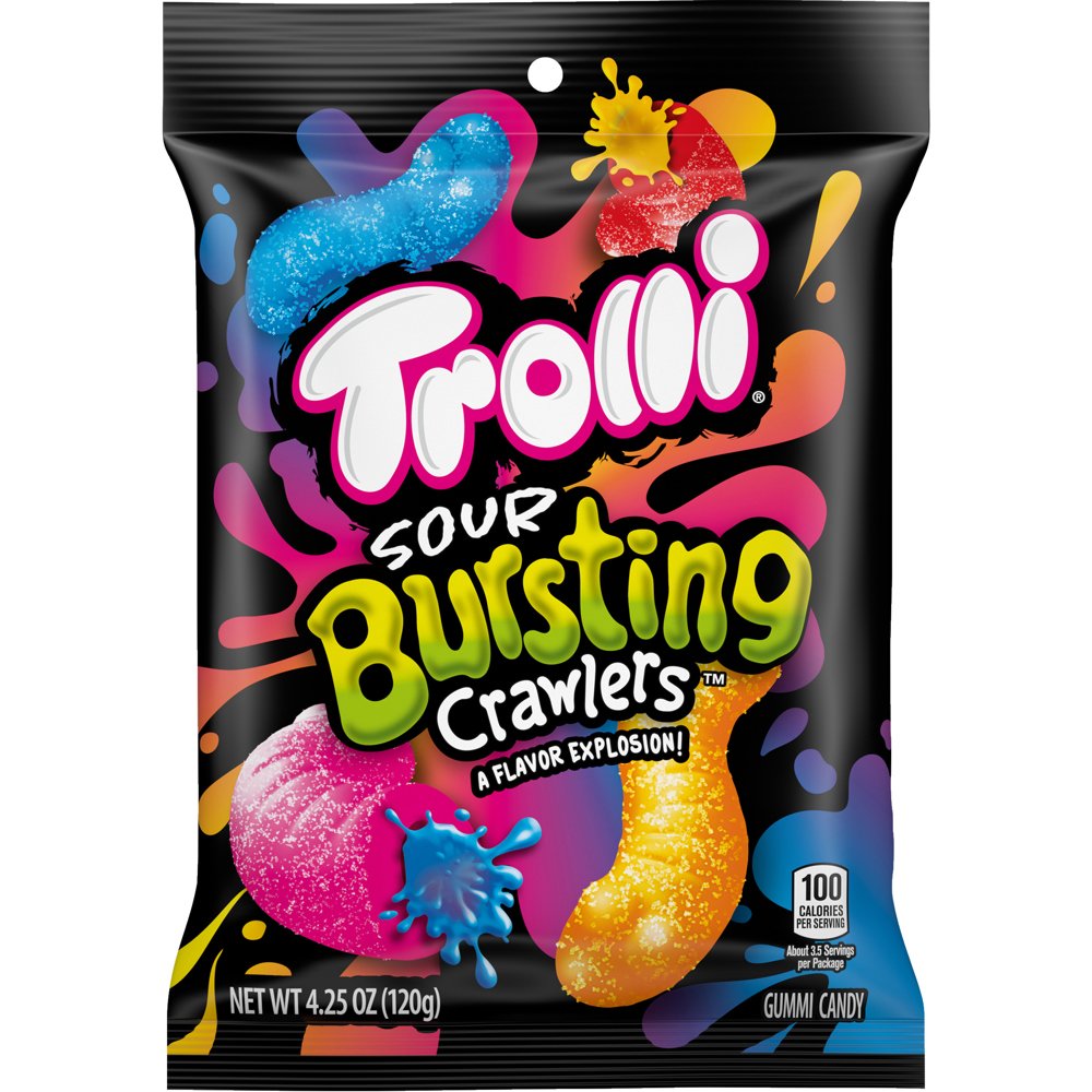 Trolli Peg Bag Sour Bursting Crawlers 120g
