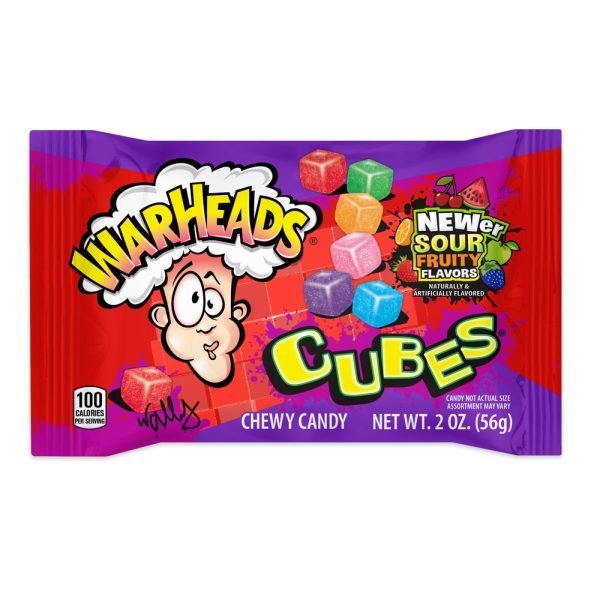 Warheads Sour Chewy Cubes 56g