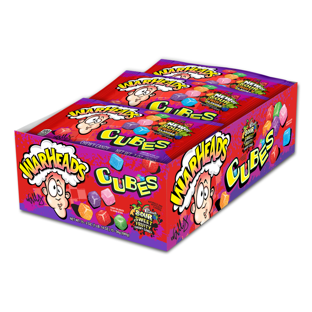 Warheads Sour Chewy Cubes 56g - Image 2