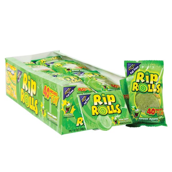 Rip Rolls Green Apple 40g