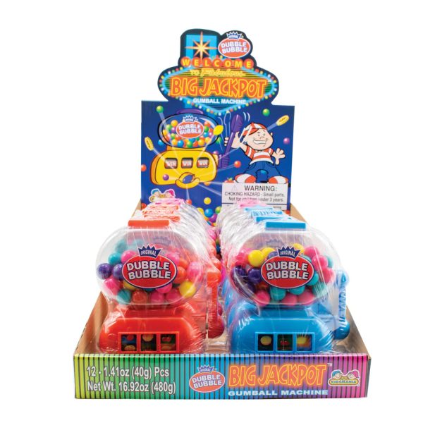 Kidsmania Double Bubble Big Jackpot Gumball Machine 40g