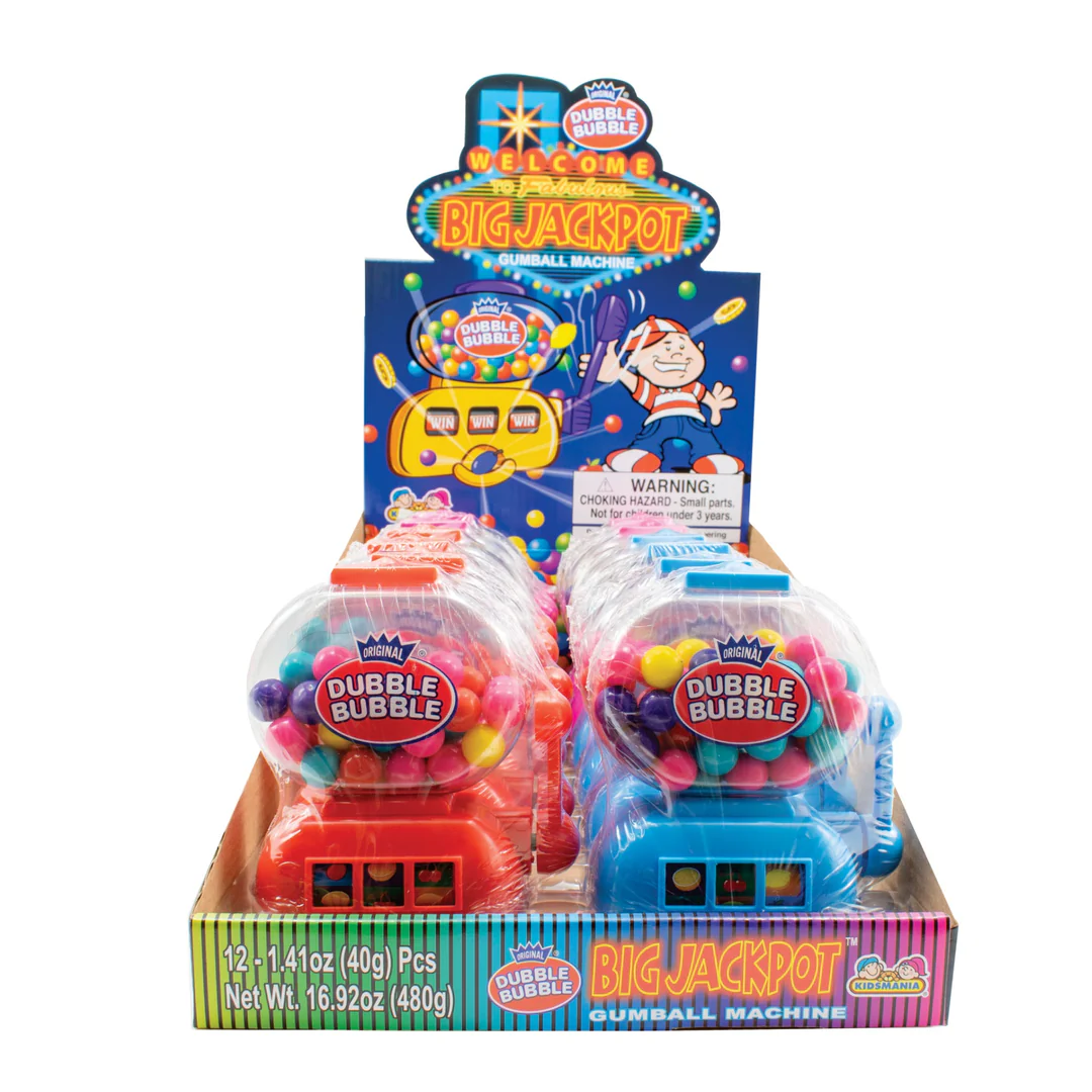 Kidsmania Double Bubble Big Jackpot Gumball Machine 40g