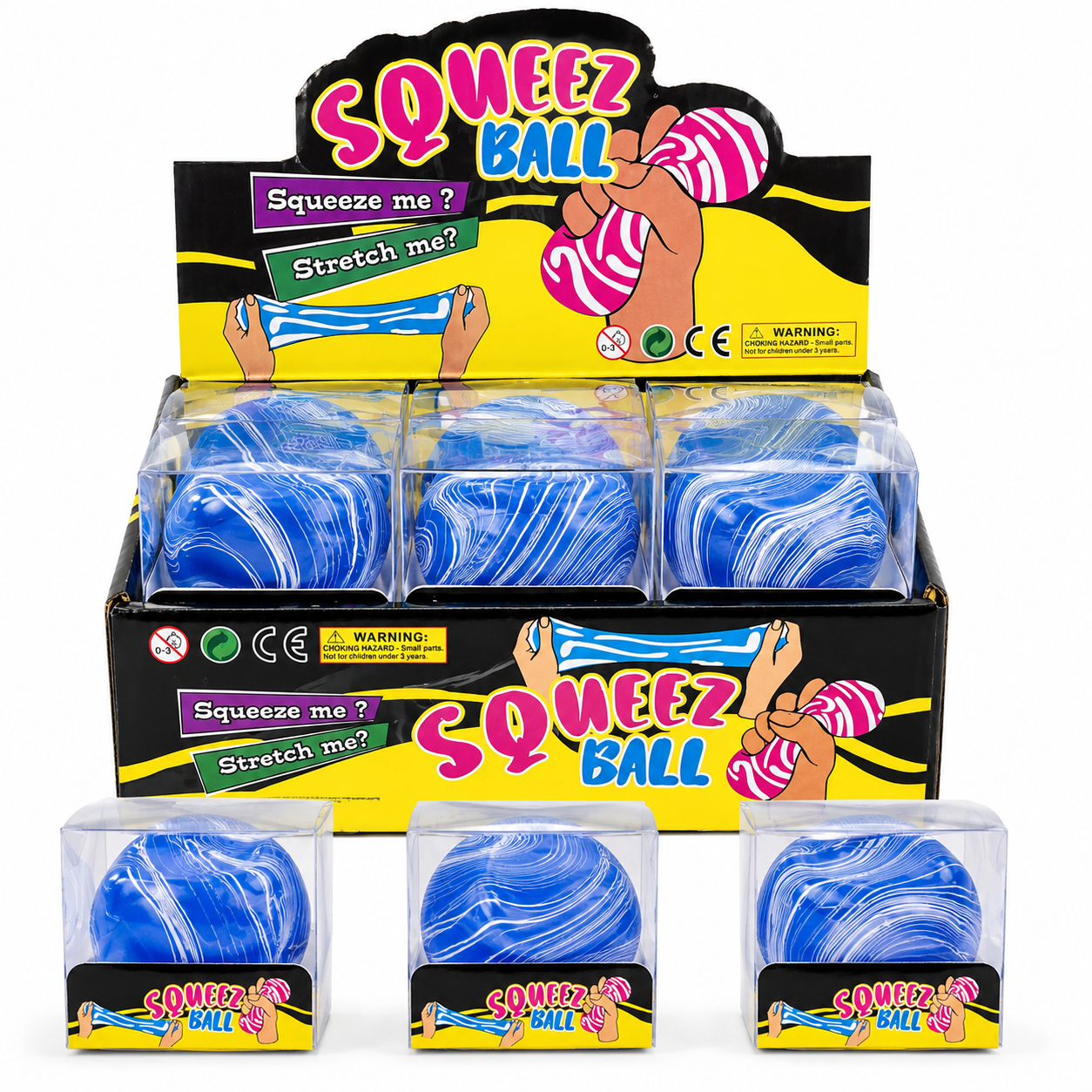 Marbled Stress Relief Cube Squeezy