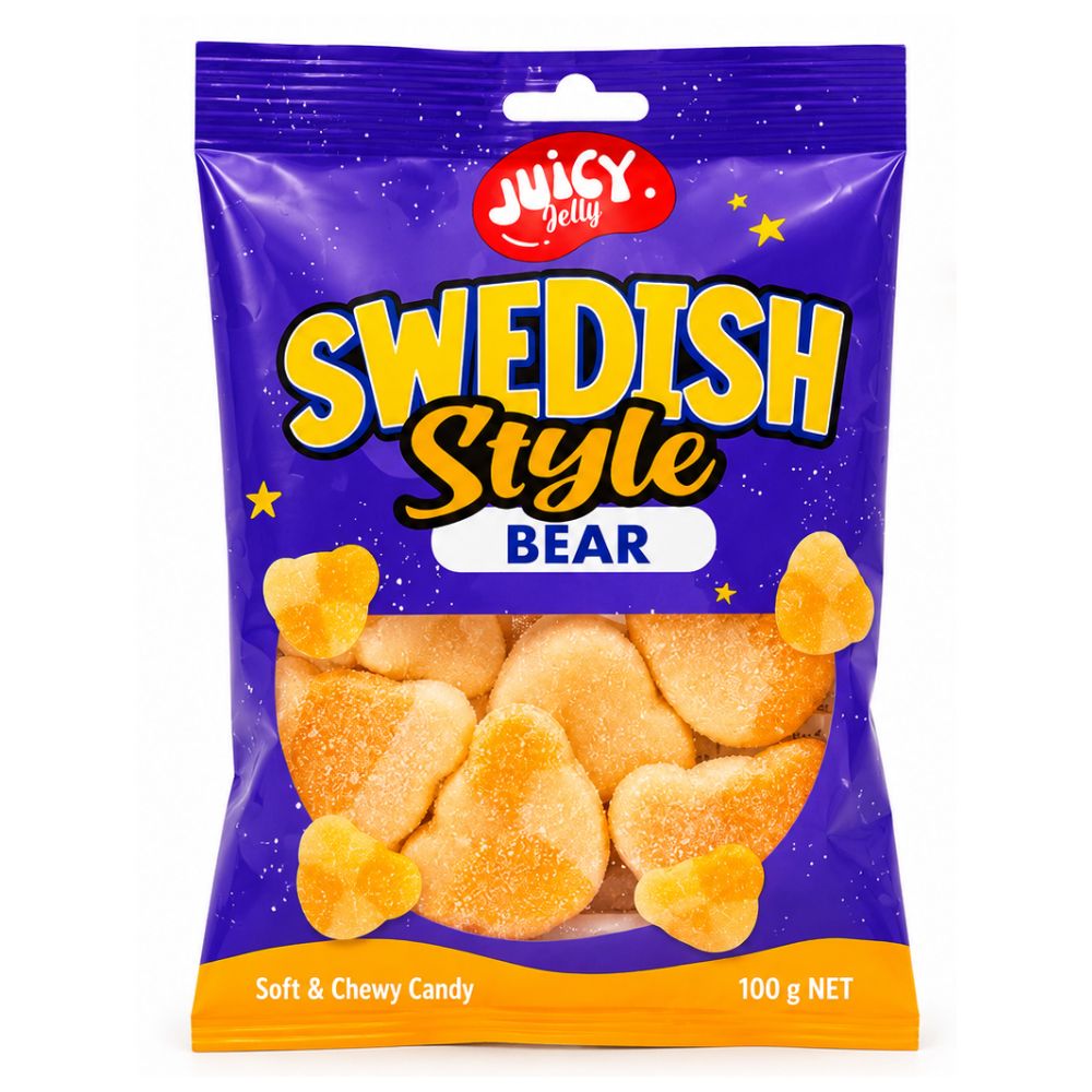 Juicy Jelly Swedish Mango Bear Hang Bag 100g - Image 2