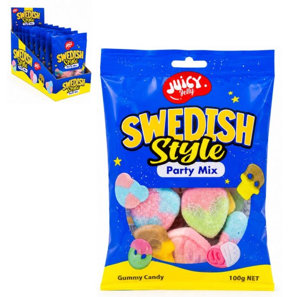 Juicy Jelly Swedish Party Mix Hang Bag 100g