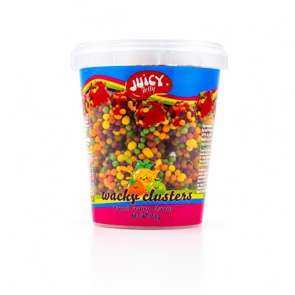 Juicy Jelly Wacky Clusters Tutti Fruity Tub 150g