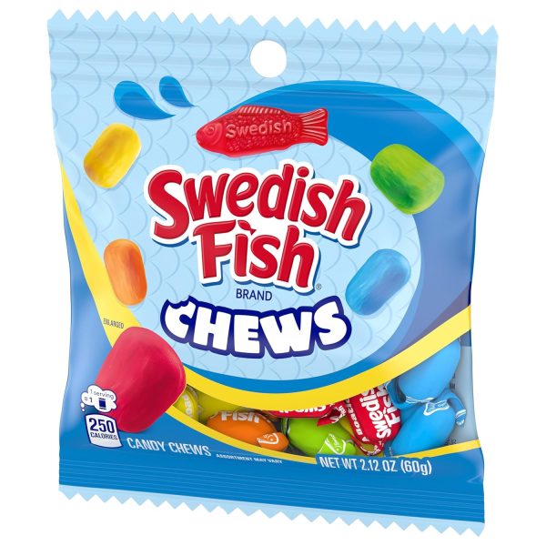 Swedish Fish Chews Assorted Soft Candy 60g