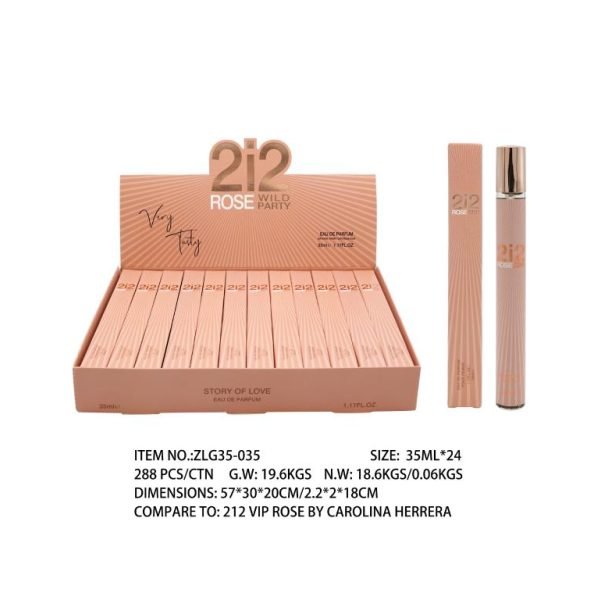 35ML 212 Rose Wild Party - Smells like 212 VIP Rose by Carlina Herrera (D)