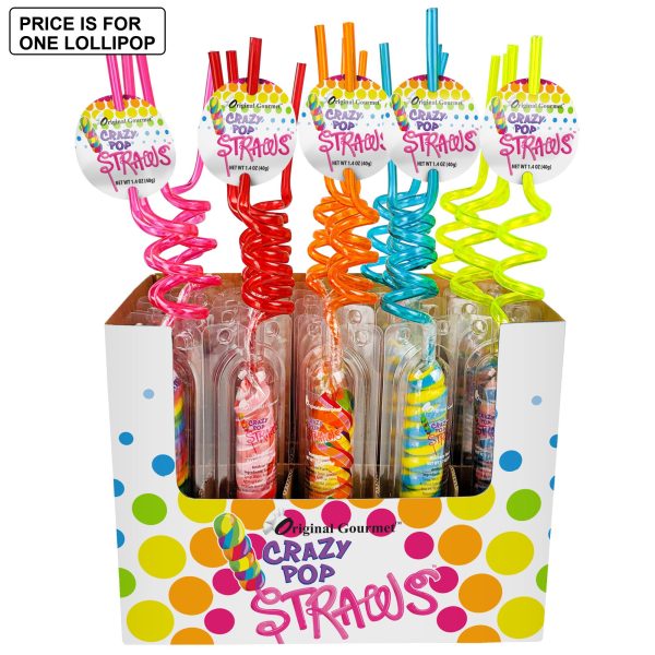 The Original Gourmet Crazy Pop Straws 40g