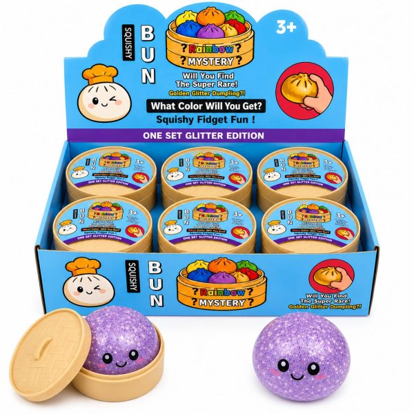 Squishy Steam Glitter Bead Mystery Dumplings