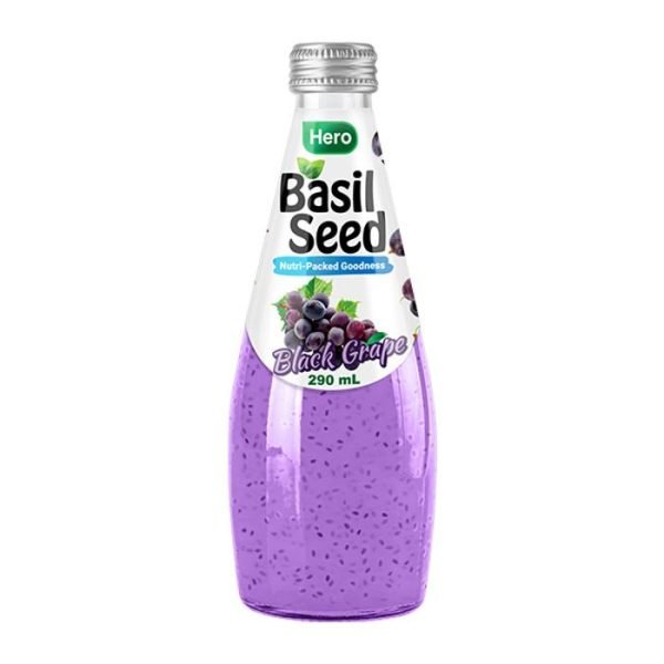Hero Basil Black Grape Seed Drink 290ml