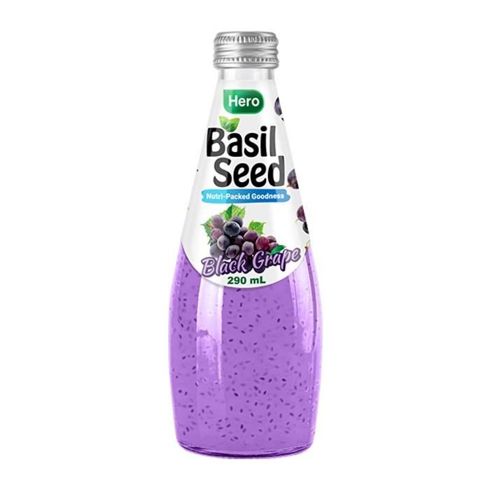 Hero Basil Black Grape Seed Drink 290ml