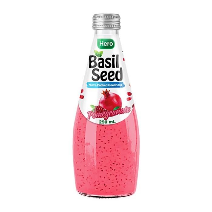 Hero Basil Pomegranate Seed Drink 290ml