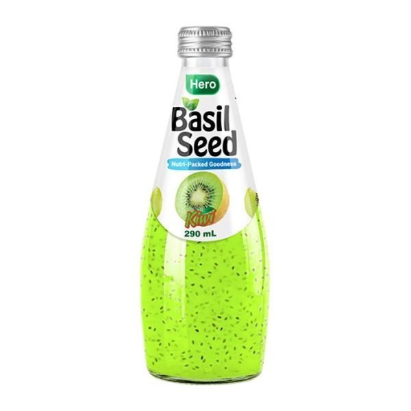 Hero Basil Kiwi Seed Drink 290ml