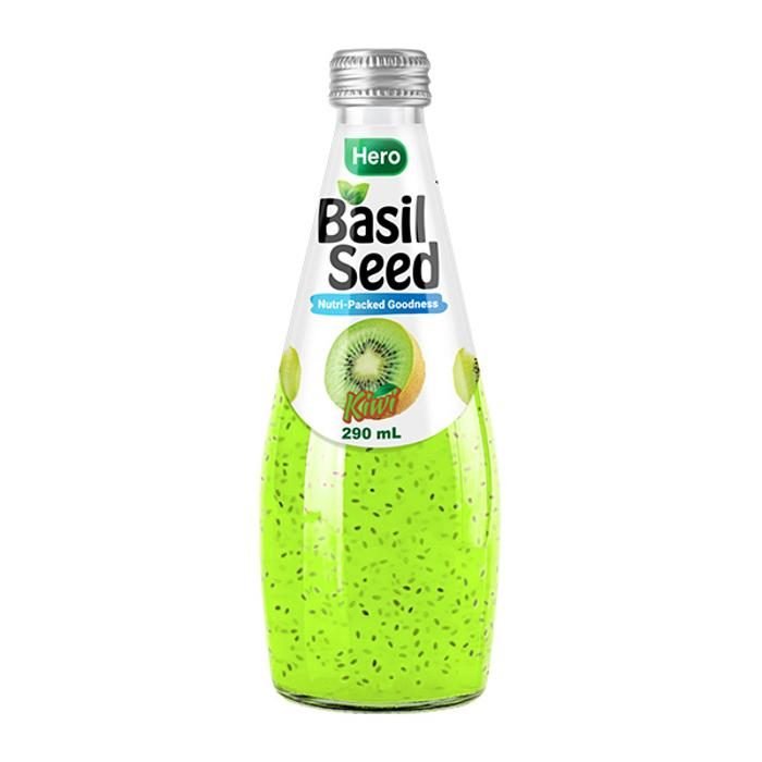Hero Basil Kiwi Seed Drink 290ml